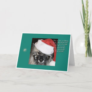 Following a star Christmas card. Holiday Card