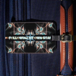 Following My Own Star Space Luggage Tag