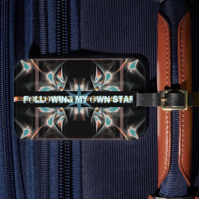 Following My Own Star Space Luggage Tag (Front Insitu 4)