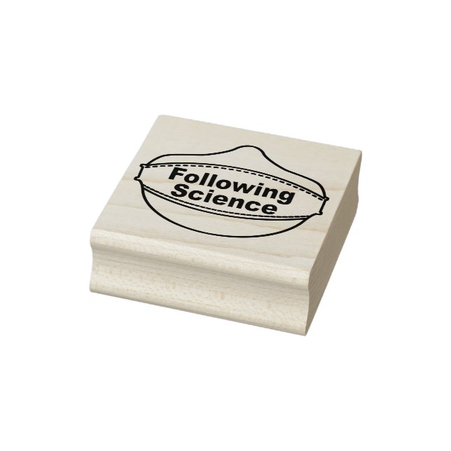 Following Science Mask 2x2" rubber stamp (Stamp)