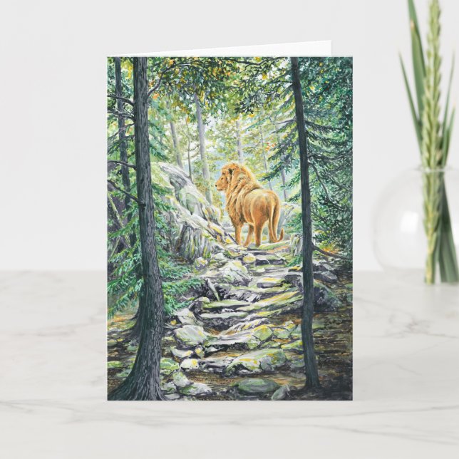 Following the Lion - Thank You Card (Front)