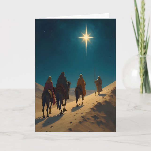 Following the Star Christmas Holiday Card (Front)