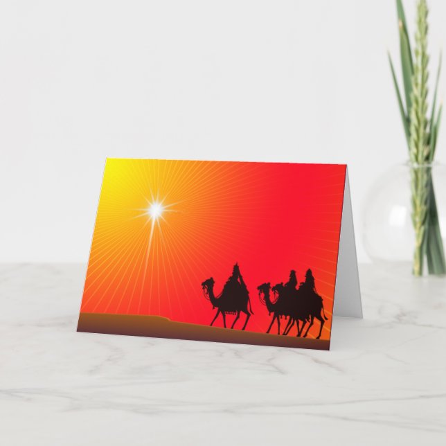 Following the star - Customized Holiday Card (Front)