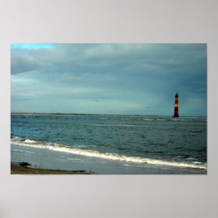 Folly Beach Lighthouse Poster
