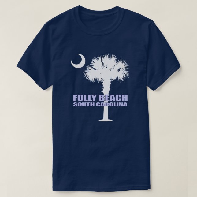 Folly Beach (P&C) T-Shirt (Design Front)