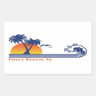Folly Beach South Carolina Sticker