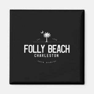 Folly Beach South Carolina Surfing Magnet