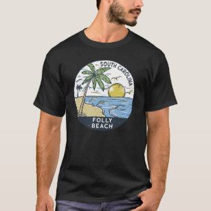 Folly Beach South Carolina Vintage T-Shirt