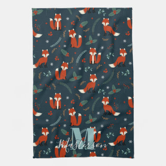 Folly Fox Cuties Personalized Kitchen Towel
