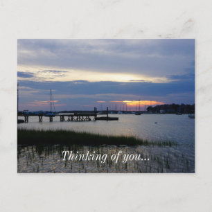 Folly Harbour Sunset Postcard