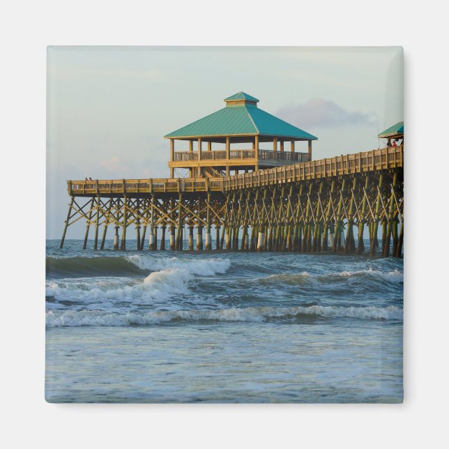Folly Pier Morning Magnet (Front)