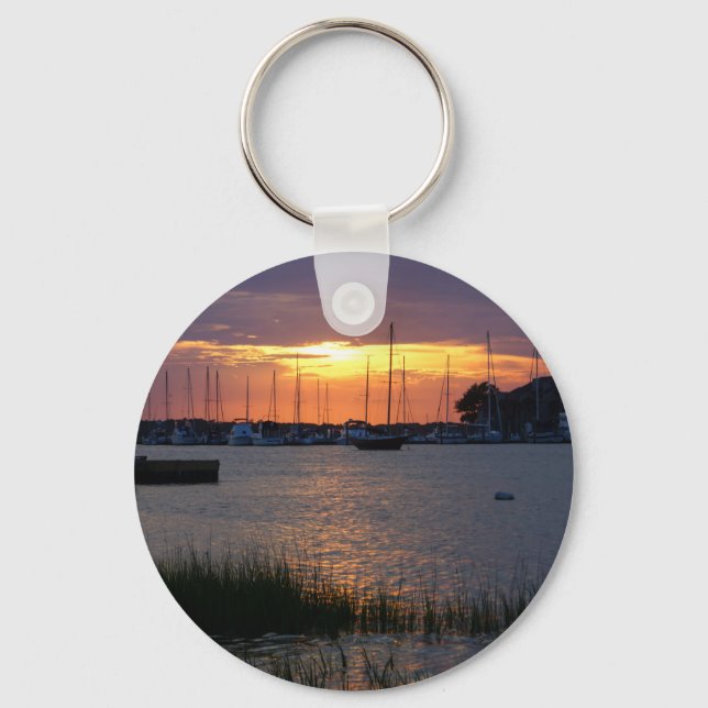 Folly River Sunset Keychain (Front)