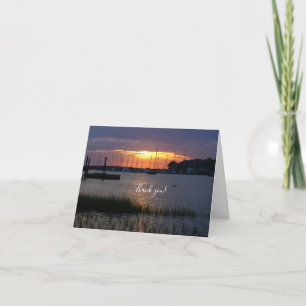 Folly River Sunset Thank You Card
