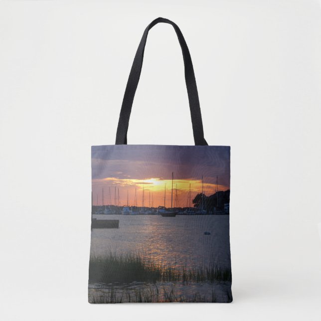 Folly River Sunset Tote Bag (Front)