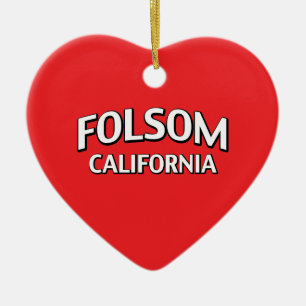 Folsom California Ceramic Ornament