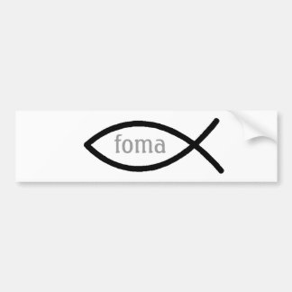 foma bumper sticker