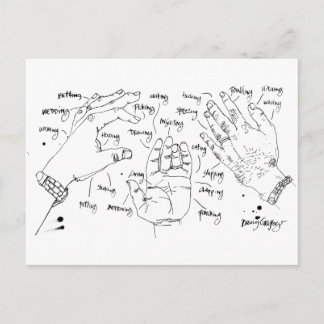 fonction main cartes postales