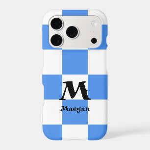 Fond à motif carreaux bleus