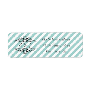 Fond Blanc Rayures Bleu Clair - Adresse de l'expéd