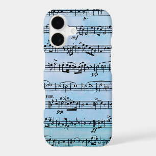 Fond de partitions musicales délavées