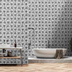 Fond d'écran ethnique Boho - Décor de mur noir et
