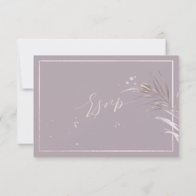 Fond DIY Mauve Palms de PixDezines RSVP (Devant)