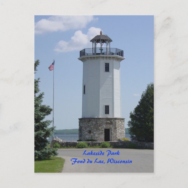 Fond du Lac Lighthouse Postcard (Front)