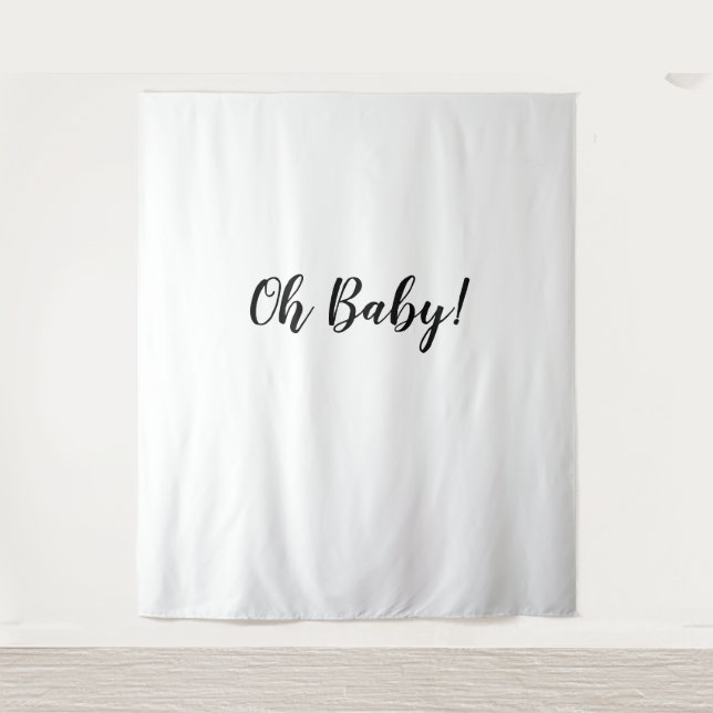 Fond Oh Baby Oh Baby Bannière Tapisserie (Devant)