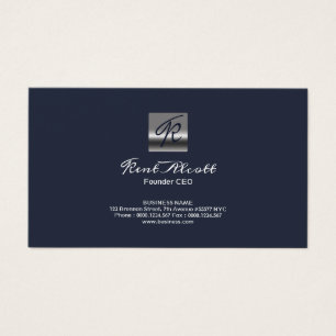 Fondateur de Professional Simple Blue Monogram