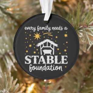 Fondation stable familiale Noël chrétien Jésus