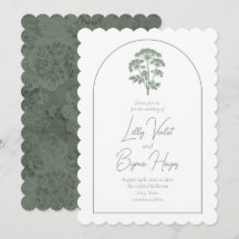 FONDNESS | Wedding Scalloped Invite