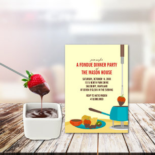 Fondue Dinner Party Invitations