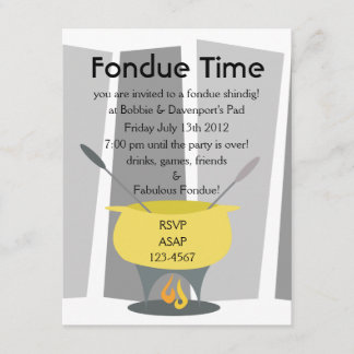 Fondue Time! Invitation