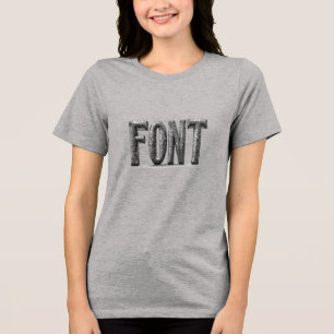 FONT: Bold Black Minimalist Tee