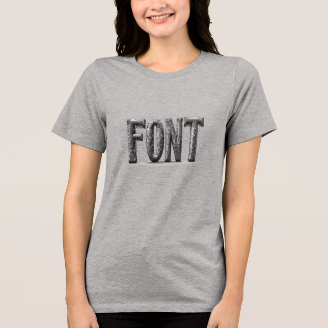 FONT: Bold Black Minimalist Tee (Front)