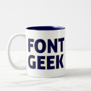 Font Geek - I Know Your Type Two-Tone Coffee Mug