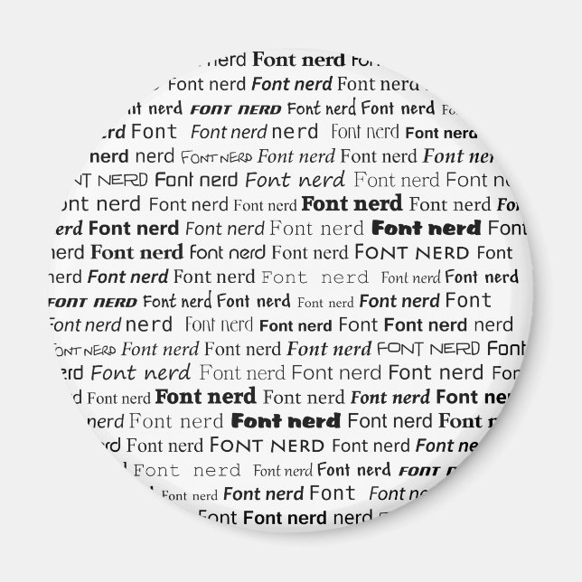 Font Nerd Magnet (Front)