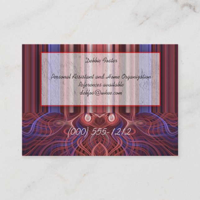 font of fire business card (Front)