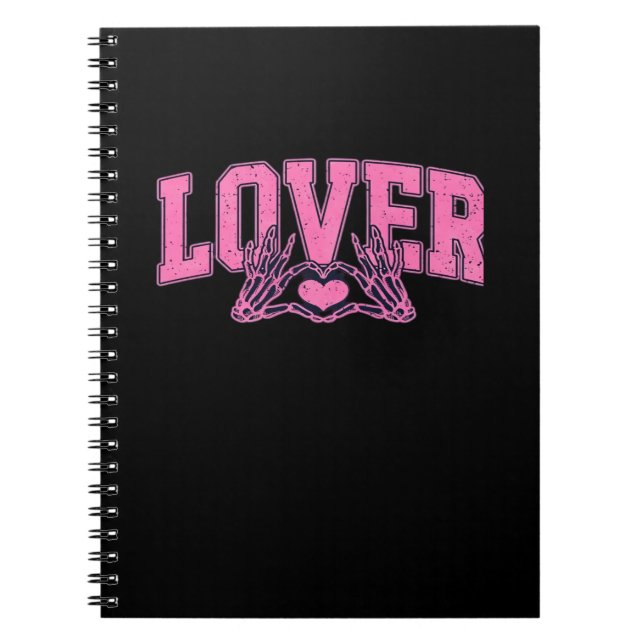 Font With Skeleton Hands Classic Notebook (Front)