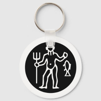 Font Zodiac: AQUARIUS + your Colours & Ideas Keychain