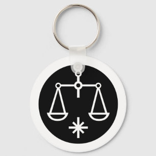 Font Zodiac: LIBRA + your Colours & Ideas Keychain