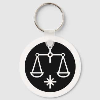 Font Zodiac: LIBRA + your Colours & Ideas Keychain