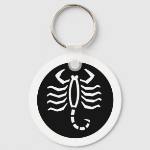 Font Zodiac: SCORPIO + your Colours & Ideas Keychain