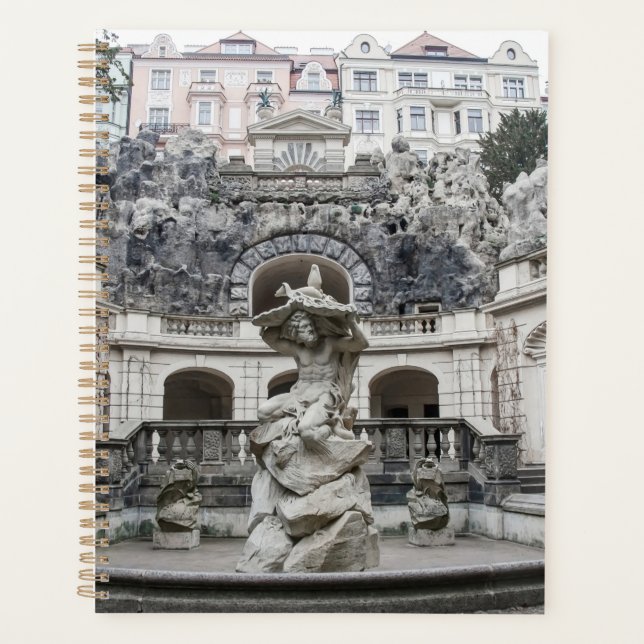 Fontaine avec statue de Neptune à Prague (Devant)
