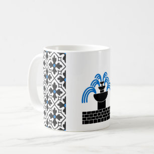 Fontaine dans Sable Populace Badge Coffee Mug