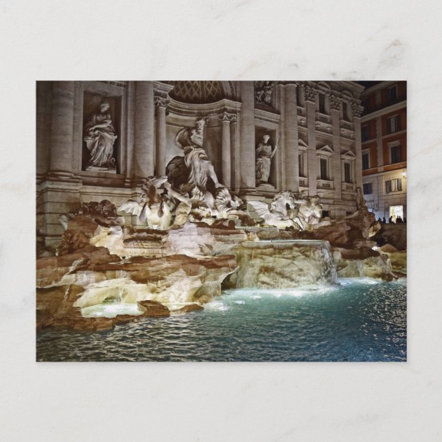 Fontaine de Trévi  -  Rome, Italie Carte postale (Devant)