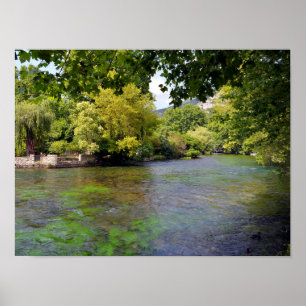 Fontaine de Vaucluse in France Poster