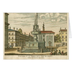 Fontaine italienne en ville Carré par Falda