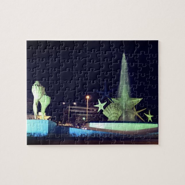 Fontaine Plaza Caracol, Cancun #1-2 Jigsaw Puzzle (Horizontal)