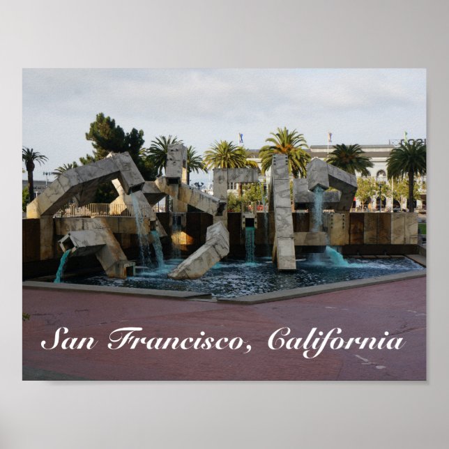 Fontaine San Francisco Vaillancourt Poster #2 (Devant)